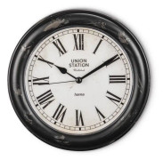 Hama Urban Quartz wall clock Round Black, White