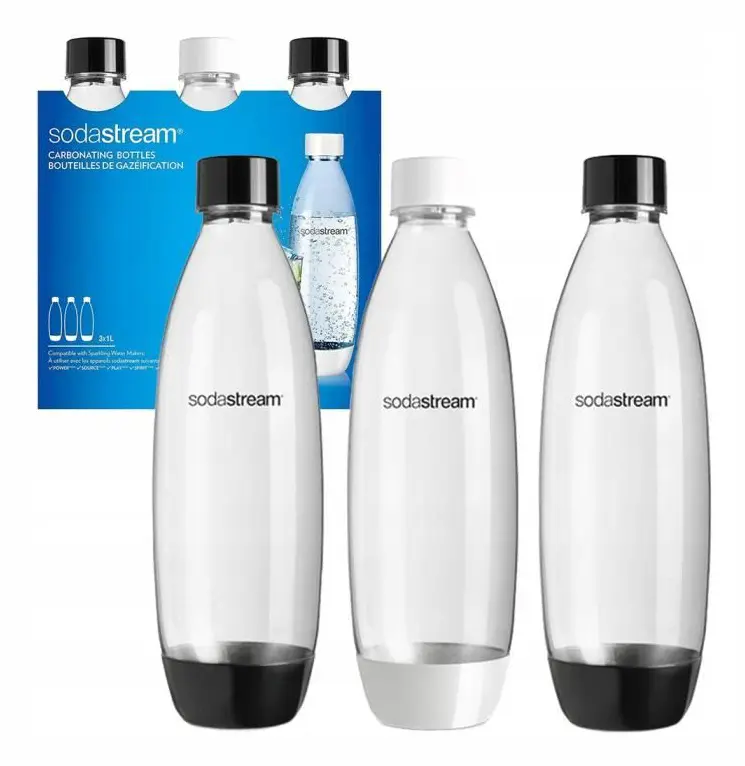 Set med 3 Fuse 1L Sodastream-flaskor