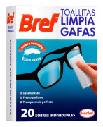 BREF toallitas limpiagafas 20 uds