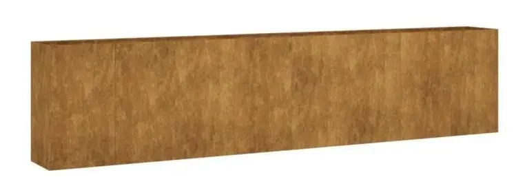 Upphöjd trädgårdssäng 360x40x80 cm cortenstål - SALUTUYA - BD0889