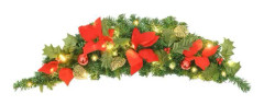 Julbåge med LED-ljus Grön 90 cm PVC - SALALIS - SP2575