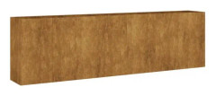 Upphöjd trädgårdssäng 280x40x80 cm cortenstål - SALUTUYA - BD0190