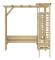Hörnpergola med bänk Impregnerat furu - SALUTUYA - BD08267