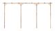 Bambu pergola 385x40x205 cm - SALALIS - SP090397