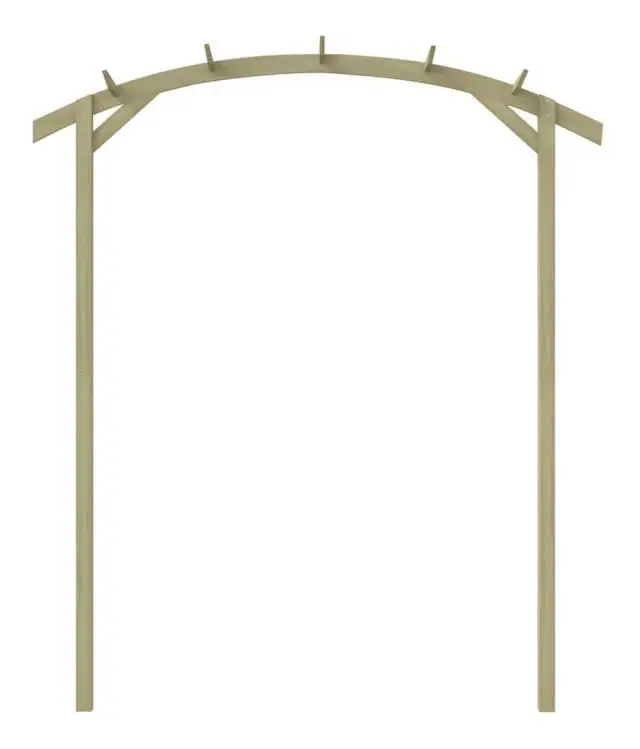 Trädgårdspergola 180x210x40 cm Impregnerad furu - SALUTUYA - BD08241