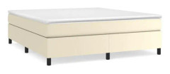 Resårmadrass med krämmadrass 160x200cm Läder - SALUTUYA - BD26981