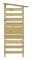 Pergola med tak 100x90x200 cm Impregnerad furu - SALUTUYA - BD18472