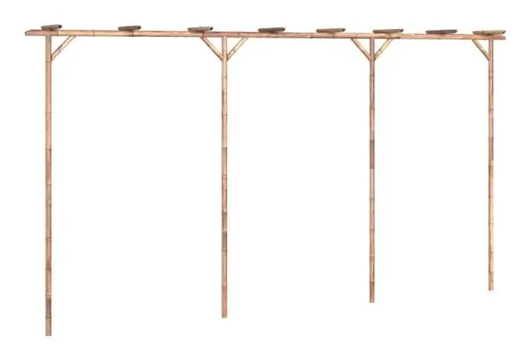 Bambu pergola 385x40x205 cm - SALALIS - SP090397