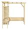Hörnpergola med bänk Impregnerat furu - SALUTUYA - BD08267