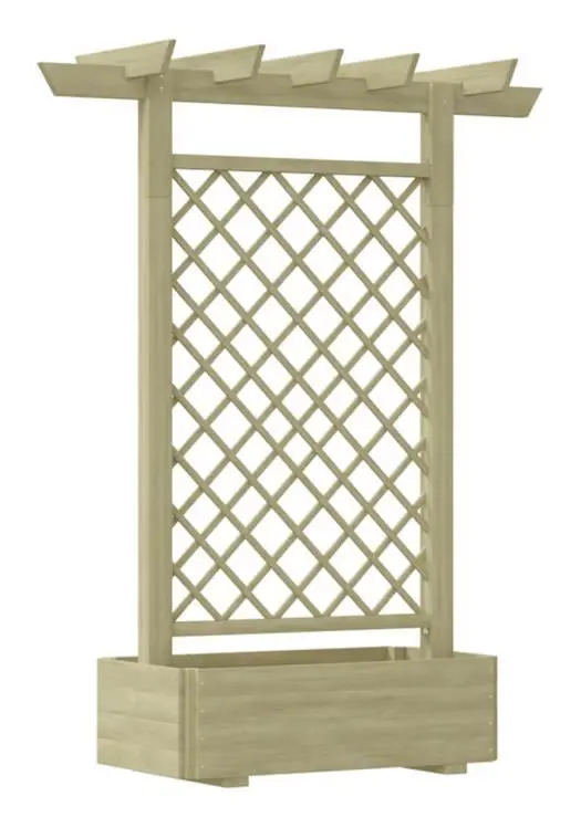 Pergola plantering 162 x 56 x 204 cm Trä - SALUTUYA - BD03047