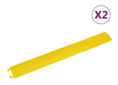 Kabelskyddsramper 2 st 98,5 cm Gul - SALUTUYA - BD3118