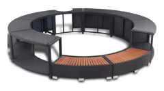 Spa ram Black Resin flätning