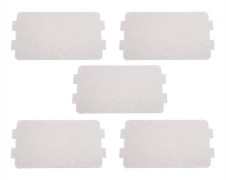 5 ST Mikrovågsglimmerflingor - SALUTUYA - Glimmer - Silver - 116*64 mm