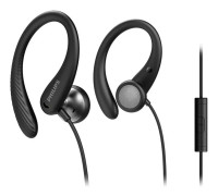 Philips TAA1105BK - Hörlurar med mikrofon - öronknopp - montering över örat - kabelansluten - 3,5 mm kontakt - svart