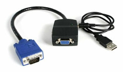 VGA-omvandlare med 2 portar Startech ST122LE Svart