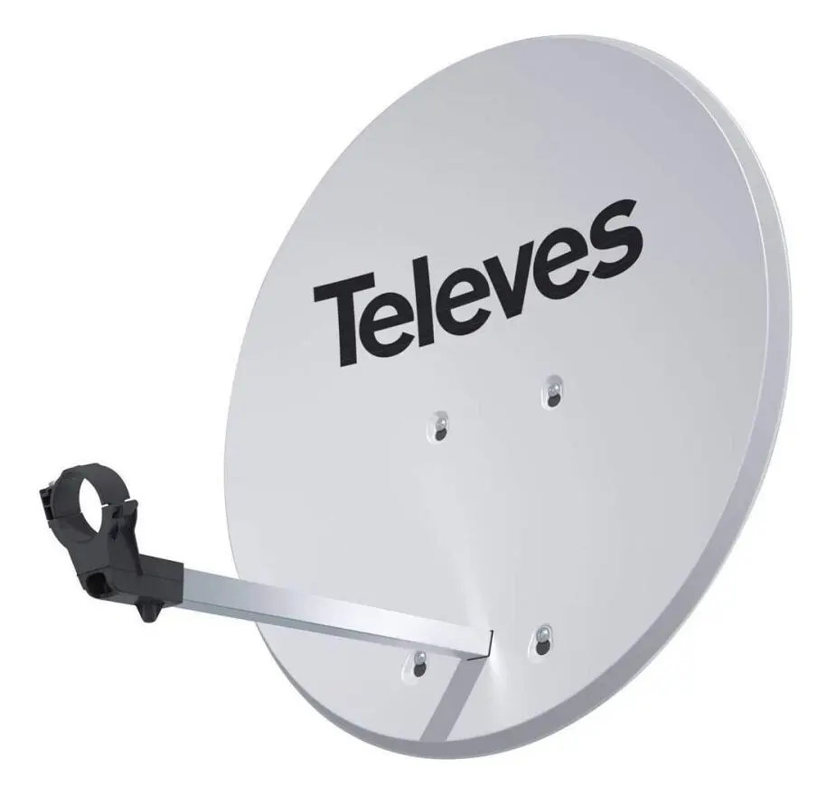 Televes S630ISD-W SAT-antenne 63 cm Reflektormateriale: Glasfiberforstærket plastic Hvid