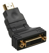 InLine 17670W - HDMI - DVI-D - Hane/hona - Guld - Svart (17670W)
