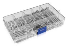 ICY BOX Raspberry Pi gör-det-själv-kit, distanser, avstånd, muttrar och bultar, M2.5, mässing, silver