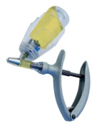 Spruta med flaskhållare Kerbl HSW ECO-MATIC LL - silver - 5 ml