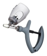 Spruta med flaskhållare Kerbl Eco-Matic LL - silver - 1 ml