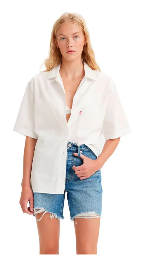 Levi´s ® Alfie Skjorta Beige M Kvinna