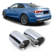 Avgasavgång - för Audi A5 2,0TFSI + 2,0TDI F5 F53 Coupe, 2,0TFSI + 2,0TDI F5 F57 Cabrio, F5 F5A Sportback 10/2016-2019 - 80mm - 2 stycken