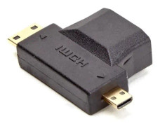 D2 Adapter 0 mikro och mini HDMI hane / HDMI hona