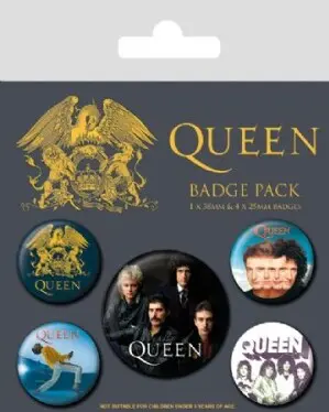 Queen Classic Mixed Badge Set