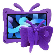 For Galaxy Tab A7 10.4 2020 T500/T505 Butterfly Bracket Style EVA Children Falling Proof Cover Protective Case(Purple)