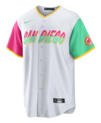 Nike Kortärmad T-shirt Mlb Official Replica San Diego Padres Vit XL