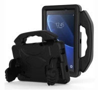 For Galaxy Tab A 7.0 T280/T285 EVA Material Children Flat Anti Falling Cover Protective Shell With Thumb Bracket(Black)