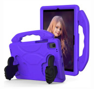 For Samsung Galaxy Tab A7 10.4(2020)T500/T505 EVA Material Children Flat Anti Falling Cover Protective Shell With Thumb Bracket(Purple)