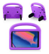 Shockproof EVA Bumper Case with Handle & Holder for Galaxy Tab A 8 (2019) P200 / P205(Purple)