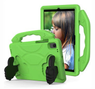 For Samsung Galaxy Tab A7 10.4(2020)T500/T505 EVA Material Children Flat Anti Falling Cover Protective Shell With Thumb Bracket(Green)