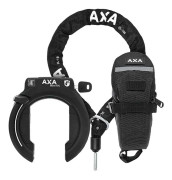 Ramlås AXA Block XXL + Ramlåskätting Plug-in AXA ULC, 100 cm, Ø5.5 mm + väska