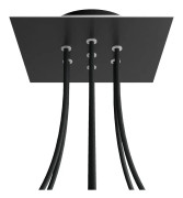 Creative Cables Rose-one Square Matte Black Rose Kit Krovnq207f103 Silver 200 mm