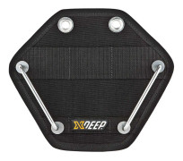 Xdeep Additional Butt Plate For Steel Tanks Svart