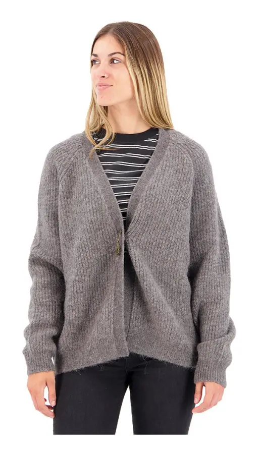 Superdry Tröja Alpaca Blend Grå L Kvinna
