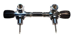 Metalsub Tankbibo Valves With M25 300 Bar Svart,Silver 12 Short/15 Liters / 203 mm