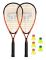 Spokey Badminton Racket Spiky 2 Enheter Orange