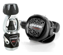 Cressi Regulator Set Xs Compact Mc9 Grey Int Svart,Silver