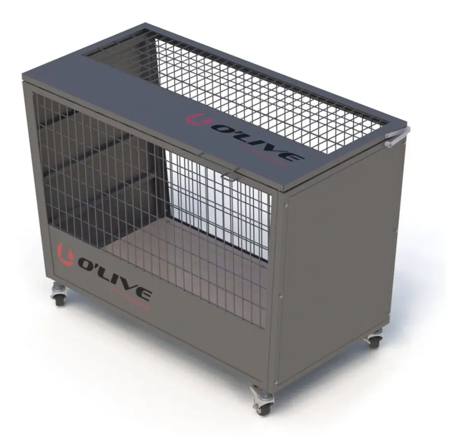 Olive Storage Cage Grå 135 x 65 x 78 cm