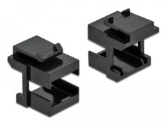 Delock - Keystone connector cover - svart (paket om 10)