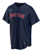 Nike Kortärmad T-shirt Mlb Boston Red Sox Official Replica Alternate Blå S Man