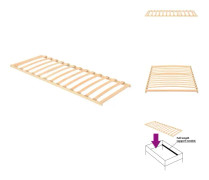 The Living Store Ribbotten med 13 ribbor 80x200 cm