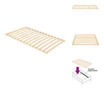 The Living Store Ribbotten med 13 ribbor 100x200 cm