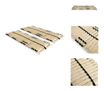 The Living Store Ribbotten med 28 ribbor 2 st 7 zoner 80x200 cm