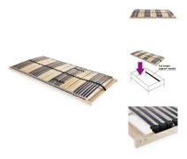 The Living Store Ribbotten med 42 ribbor 7 zoner 100x200 cm