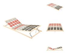 The Living Store Sängram med 12 ribbor justerbart huvud- och fotområde 80x200 cm