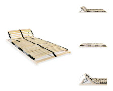 The Living Store Ribbotten med 28 ribbor 7 zoner 80x200 cm